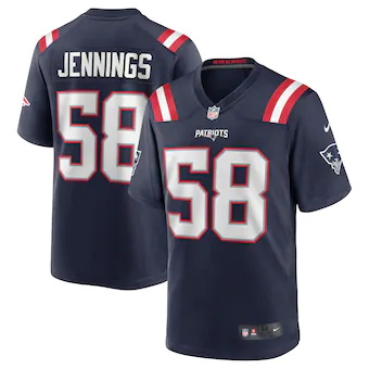 mens nike anfernee jennings navy new england patriots team 